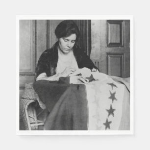 Alice Paul, Sewing Suffrage Flag, 1910s Napkins
