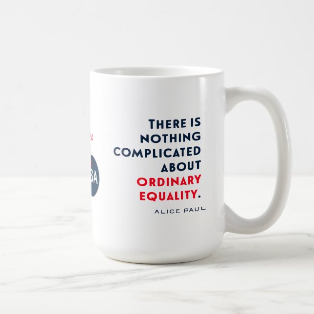 Alice Paul Voting Centennial 100 Year Women's Coffee Mug (Right)