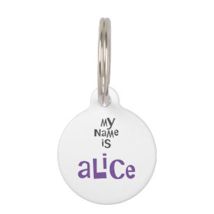 Alice Pet ID Tag