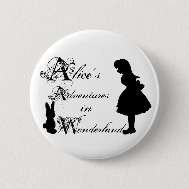 Alice Pin. Pinback Button (Front)