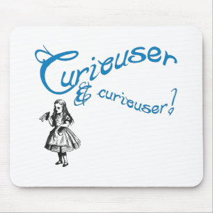 Alice Quote with Image Mouse Pad