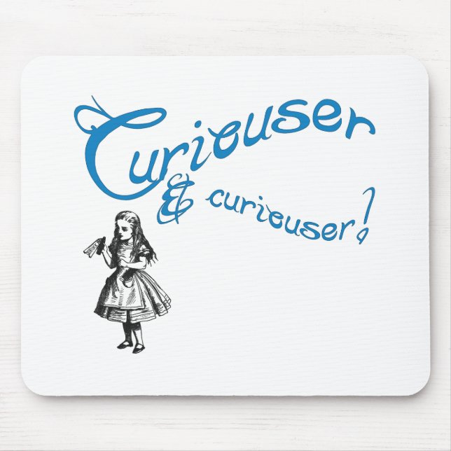 Alice Quote with Image Mouse Pad (Front)