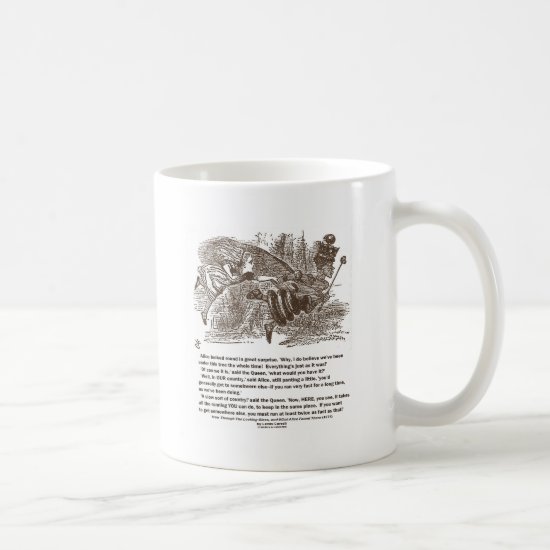 Alice Red Queen Running To Stay In Same Place Coffee Mug