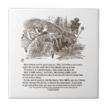 Alice Red Queen Running To Stay In Same Place Tile at Zazzle
