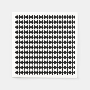 Alice related geometric decoupage rhombus pattern napkins