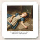 Alice’s Adventures in Head Trauma  Beverage Coaster