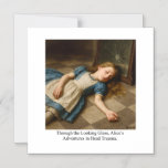 Alice’s Adventures in Head Trauma  Magnetic Invitation