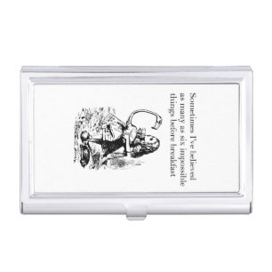 Alice, Six Impossible Things Business Card Case