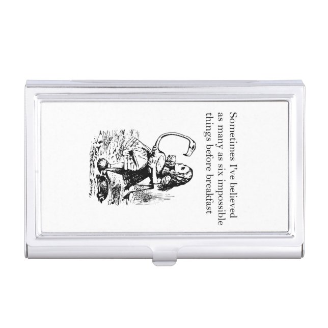 Alice, Six Impossible Things Business Card Case (Front)