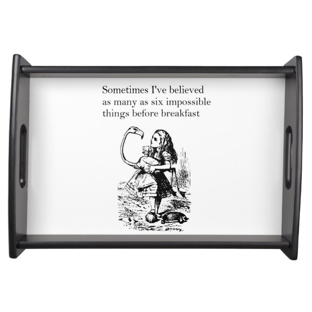 Alice, Six Impossible Things Serving Tray (Front)