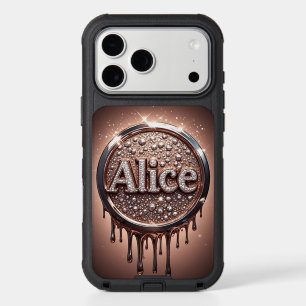 Alice 💎 Sparkling Diamond Name Emblem Elegant👑 iPhone 17 Pro Max Case