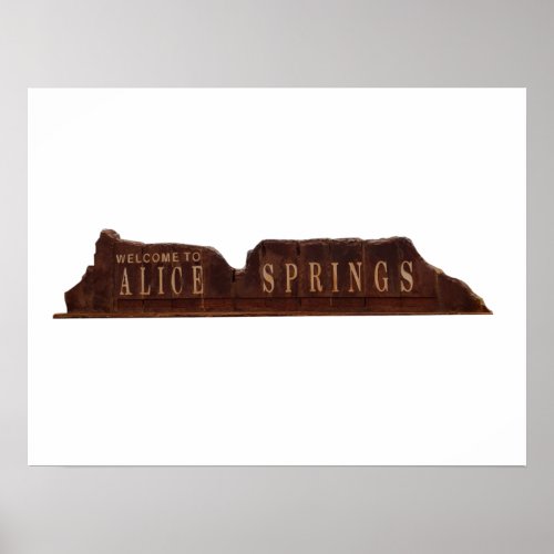 Alice Springs Australia Sign Postcard