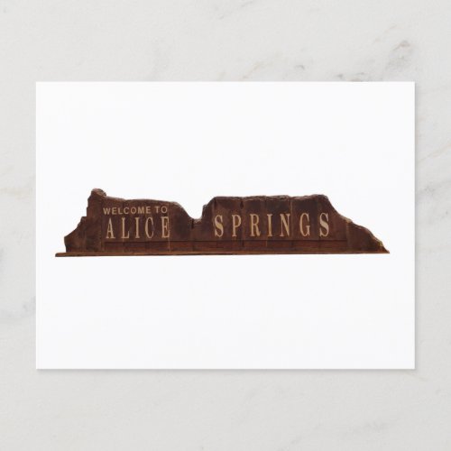 Alice Springs Australia Sign Postcard