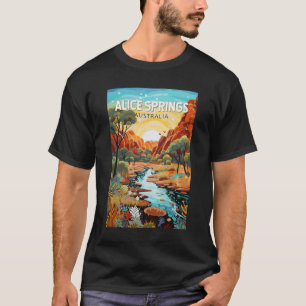 Alice Springs Australia Travel Art Vintage T-Shirt
