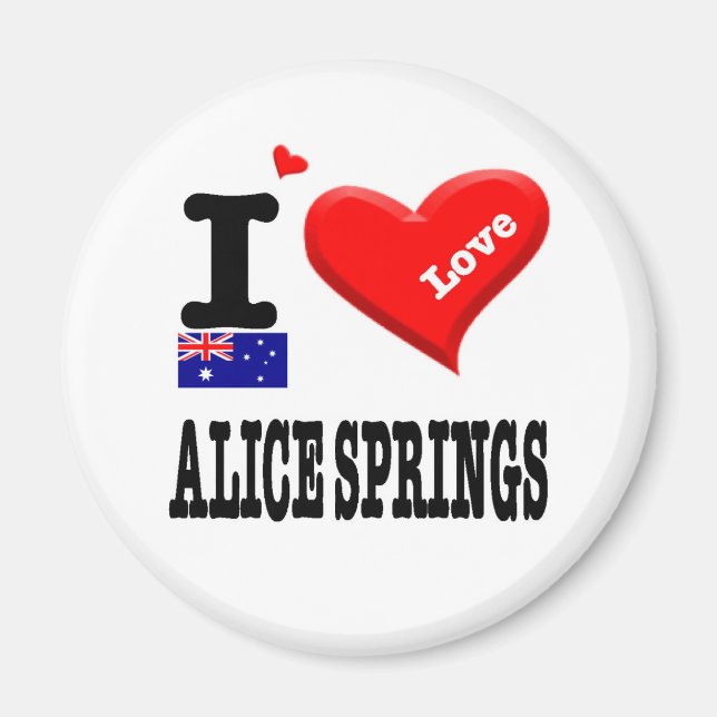 ALICE SPRINGS - I Love Magnet (Front)
