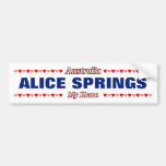 [ Thumbnail: Alice Springs - My Home - Australia; Hearts Bumper Sticker ]
