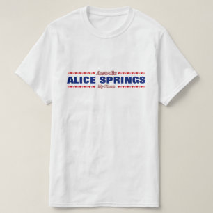 ALICE SPRINGS - My Home - Australia; Hearts T-Shirt