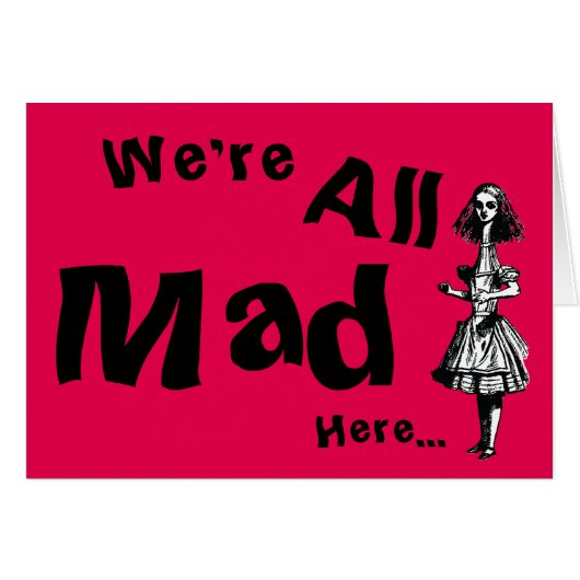 Alice Stretched in Wonderland Cards (Front Horizontal)