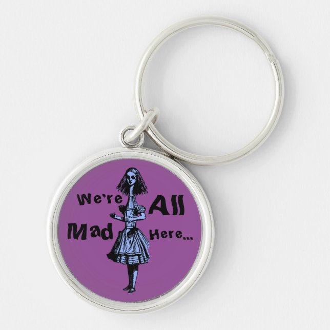 Alice Stretched in Wonderland Keychain (Front)
