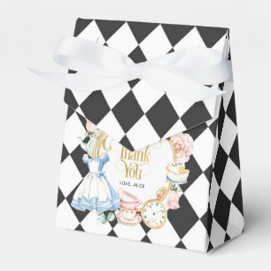 Alice tea party wonderland birthday purple favor b boxes