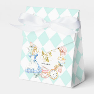 Alice tea party wonderland birthday purple favor b boxes