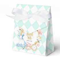 Alice tea party wonderland birthday purple favor b favor boxes