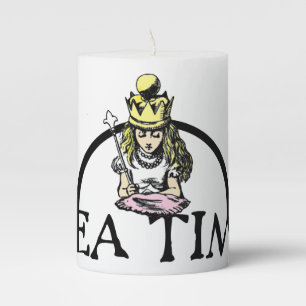 Alice - Tea time Pillar Candle