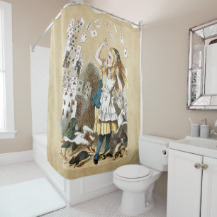 Alice & the Cards  Shower Curtain