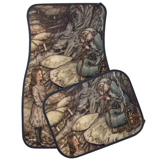 Alice & the Caterpillar by Arthur Rackham Car Floor Mat (Set)