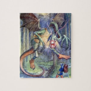 Alice & the Jabberwocky Full Color Puzzle