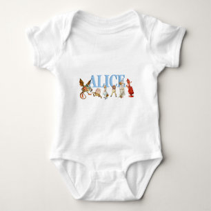 Alice Through the Looking Glass and Friends Baby Bodysuit