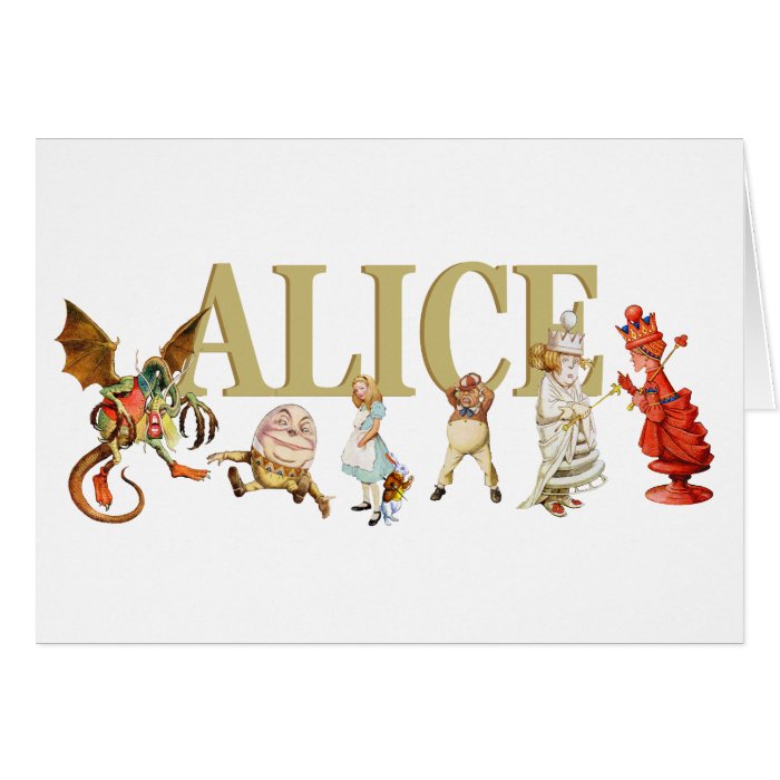 Alice Through the Looking Glass Card