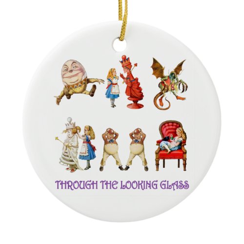 Alice Through the Looking Glass Ceramic Ornament