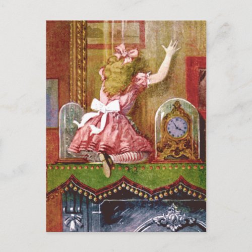 ALICE THROUGH THE LOOKING GLASS POSTCARD