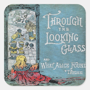 Alice Through The Looking Glass Square Sticker