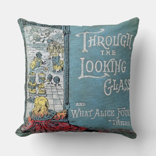 Alice Through The Looking Glass Throw Pillow