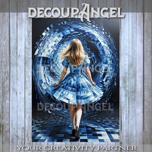 Alice Through the Portal Decoupage Tissue Paper (Creator Uploaded)