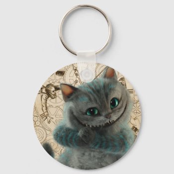 Alice Thru The Looking Glass | Cheshire Cat Grin Keychain by AliceLookingGlass at Zazzle