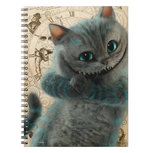 Alice Thru the Looking Glass | Cheshire Cat Grin Notebook (Front)