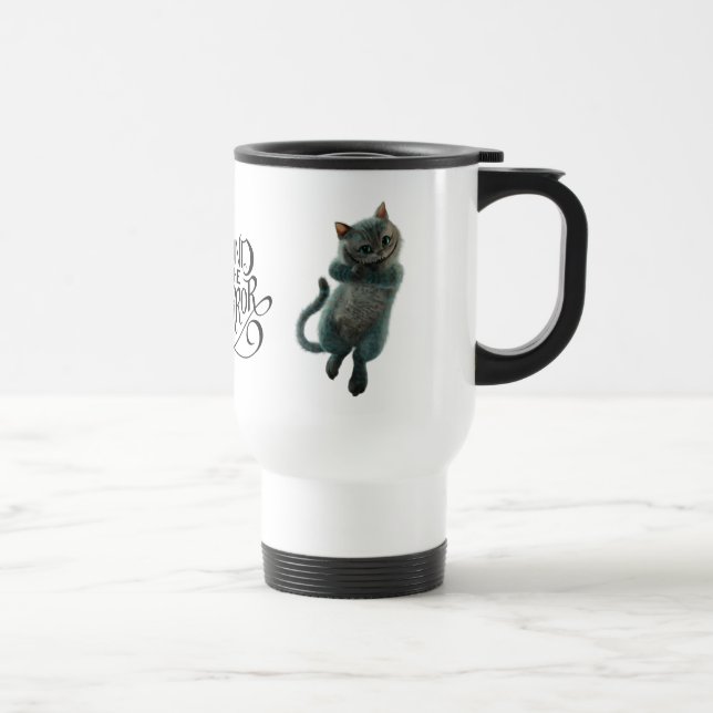 Alice Thru the Looking Glass | Cheshire Cat Grin Travel Mug (Right)