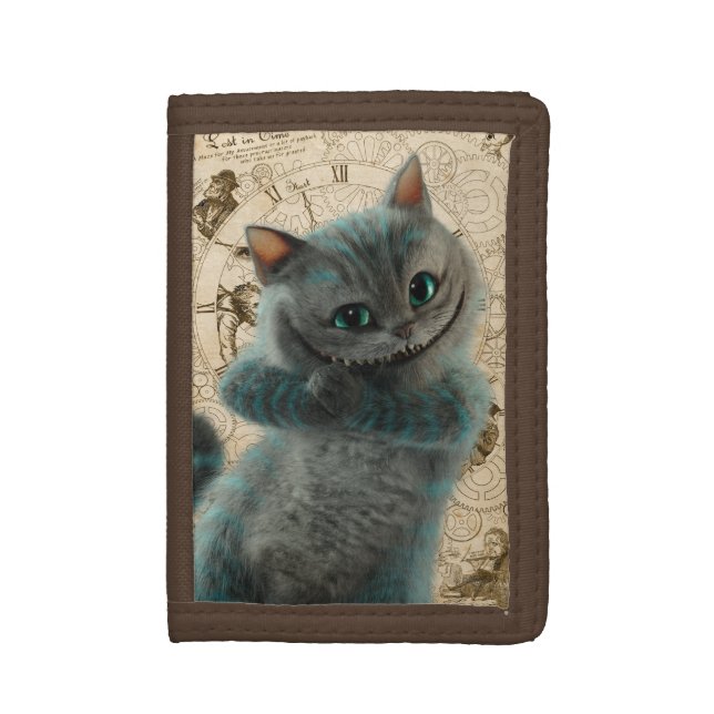 Alice Thru the Looking Glass | Cheshire Cat Grin Trifold Wallet (Front Vertical)