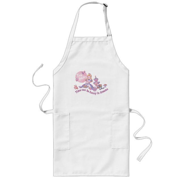 Alice | Time Can Be Funny In Dreams Long Apron (Front)