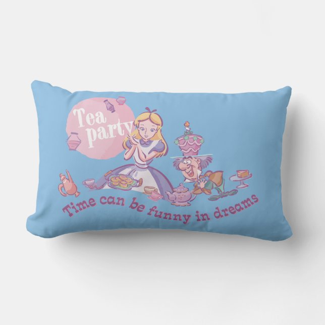 Alice | Time Can Be Funny In Dreams Lumbar Pillow (Front)