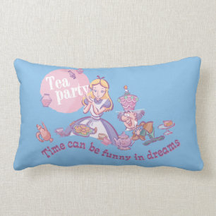 Alice Time Can Be Funny In Dreams Lumbar Pillow