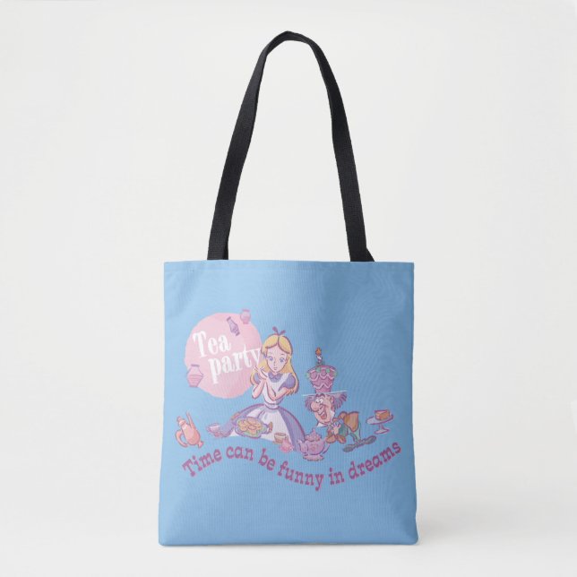 Alice | Time Can Be Funny In Dreams Tote Bag (Front)