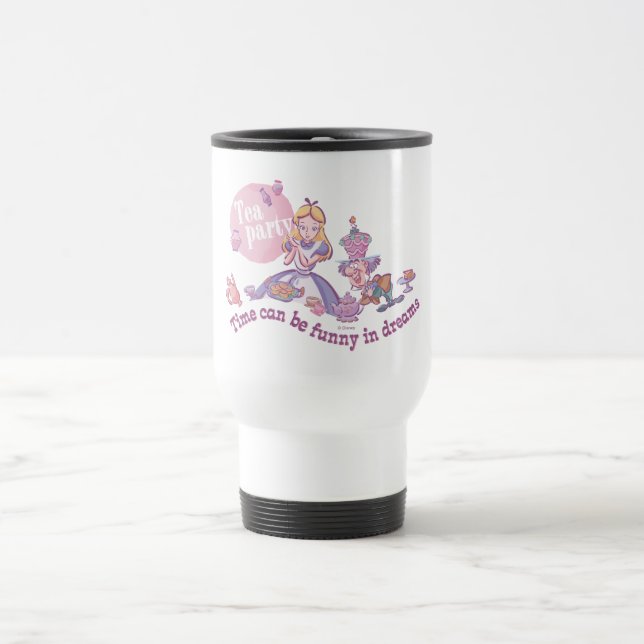 Alice | Time Can Be Funny In Dreams Travel Mug (Center)