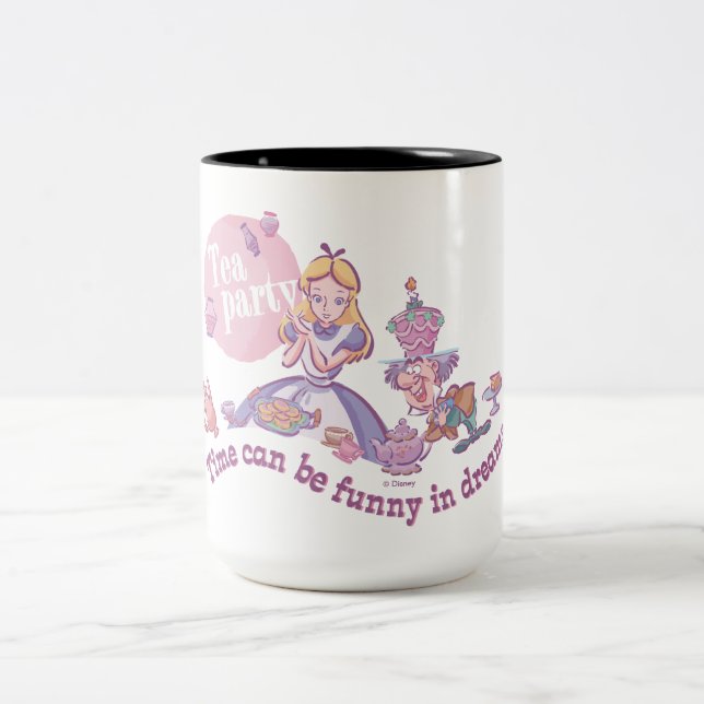 Alice | Time Can Be Funny In Dreams Two-Tone Coffee Mug (Center)