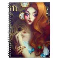 Alice Time Keeps Moving AI Generated Art  Notebook