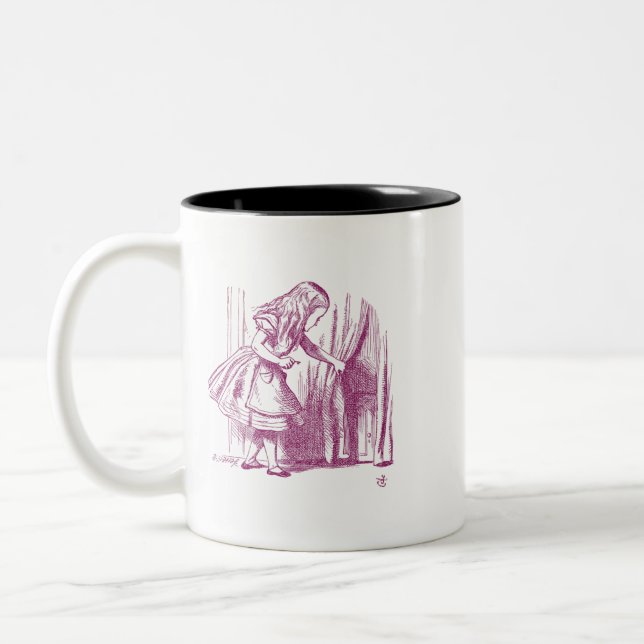Alice Tiny Door Two-Tone Coffee Mug (Left)