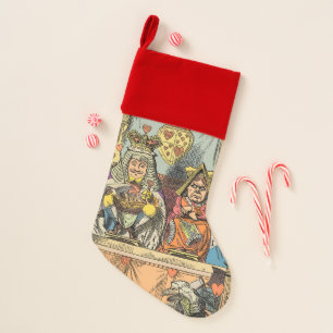 Alice Trial of the Knave of Hearts Vintage  Christmas Stocking